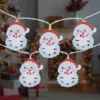 Northlight 10-Count LED Santa Claus Christmas Fairy Lights, 4ft, Copper Wire