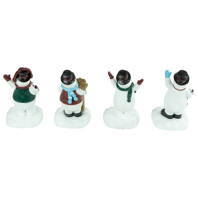 Northlight Winter Ready Glitter Snowman Christmas Stocking Holders - 7" - Set Of 4 3 Northlight Winter Ready Glitter Snowman Christmas Stocking Holders - 7" - Set Of 4 - Image 3