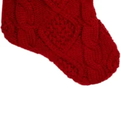 Northlight Cable Knit Christmas Stocking With Cuff - 21.5" - Red 6 Northlight Cable Knit Christmas Stocking With Cuff - 21.5" - Red -Holiday Decoration Store GUEST db438906 d157 4d08 9cfd 10478ec48fd7