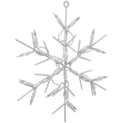 Northlight 13" White LED Lighted Snowflake Christmas Window Silhouette -Holiday Decoration Store GUEST db8ddf61 c29c 4b06 a768 82a10b108156