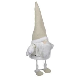 Northlight Gnome With Stars And Faux Fur Sweater Christmas Decoration - 17" - White And Cream -Holiday Decoration Store GUEST dd325881 09f2 4df6 a3db df842543d621