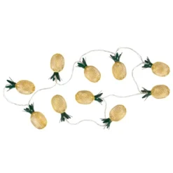 Northlight 10 B/O LED Warm White Gold Pineapple String Lights - 3' Clear Wire -Holiday Decoration Store GUEST ddec7b07 74ce 4a86 9c45 96b8992b42ca