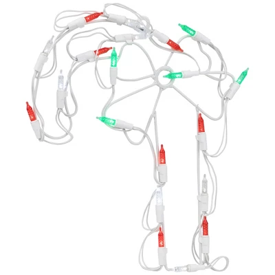 Northlight LED Candy Cane Window Silhouette Christmas Decoration - 12" - Multicolor Lights 3 Northlight LED Candy Cane Window Silhouette Christmas Decoration - 12" - Multicolor Lights - Image 3
