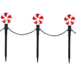 Northlight LED Lighted Peppermint Outdoor Christmas Pathway Markers - 14.5" - Set Of 4 -Holiday Decoration Store GUEST de96846b 0c1f 4748 a8f6 8812ff9e0c82