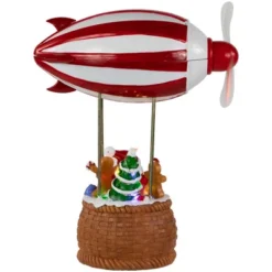Northlight Musical And Animated Blimp And Santa Christmas Decoration - 8.5" - Red And White -Holiday Decoration Store GUEST deb42b36 4760 424e ac1c 2430a08c35a9