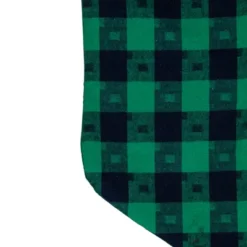 Northlight 20" Green And Black Plaid Christmas Stocking -Holiday Decoration Store GUEST dee959f9 9610 4c6a 9ef0 0b8b0b5fb531