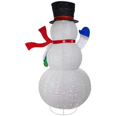 Northlight LED Lighted Iridescent Twinkling Snowman Outdoor Christmas Decoration - 71" 5 Northlight LED Lighted Iridescent Twinkling Snowman Outdoor Christmas Decoration - 71" - Image 5