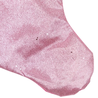Northlight 21" Pink And Silver Glittered Princess Christmas Stocking With Cuff 4 Northlight 21" Pink And Silver Glittered Princess Christmas Stocking With Cuff - Image 4
