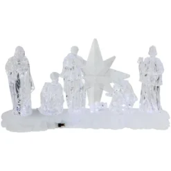 Northlight LED Lighted Nativity Scene Acrylic Christmas Decoration - 12.25" -Holiday Decoration Store GUEST dfd86312 4d7f 42ad ad73 d60084117f70