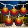 Northlight 10ct Seashell Outdoor Patio String Light Set, 7.25ft White Wire