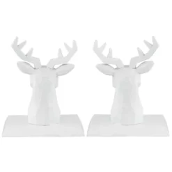 Northlight Set Of 2 White Reindeer Head Christmas Stocking Holders 5.75" -Holiday Decoration Store GUEST e0afa96b 7d3a 406f b10e b260045f7d29