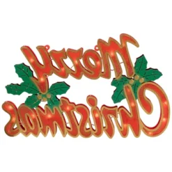 Northlight Lighted Merry Christmas Window Silhouette - 16.5" -Holiday Decoration Store GUEST e1ebff3d ffa7 4b89 9f20 060e1f88d267