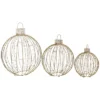 Northlight LED Lighted Hanging Ornaments Outdoor Christmas Decoration - Set Of 3
