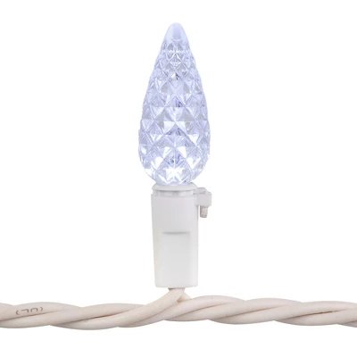 Northlight Patriotic LED C6 Faceted Christmas Lights - Red, White And Blue - 16.5' White Wire - 50ct 4 Northlight Patriotic LED C6 Faceted Christmas Lights - Red, White And Blue - 16.5' White Wire - 50ct - Image 4