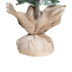 Northlight Frosted Slim Pine Artificial Christmas Tree In Burlap Base - 5' - Unlit 6 Northlight Frosted Slim Pine Artificial Christmas Tree In Burlap Base - 5' - Unlit -Holiday Decoration Store GUEST e41be32c 4591 451a 9b46 8949b878089b