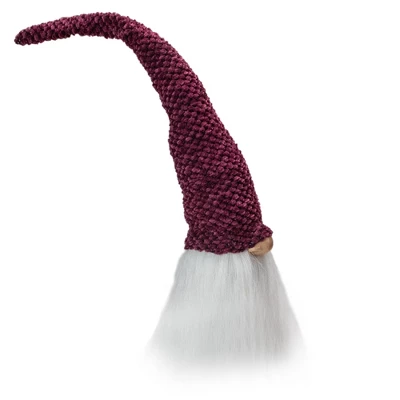 Northlight Gnome Head Christmas Decoration - 15" - Purple Plum And White 2 Northlight Gnome Head Christmas Decoration - 15" - Purple Plum And White - Image 2