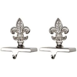Northlight Fleur De Lis Christmas Stocking Holder - 5" - Set Of 2 -Holiday Decoration Store GUEST e4f4af10 8a6a 41f5 8bc4 b0ee8463af03