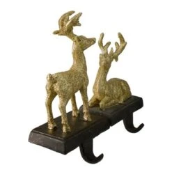 Northlight Reindeer Glittered Christmas Stocking Holders - 8.5" - Gold - Set Of 2 -Holiday Decoration Store GUEST e6243ab2 ebe4 42cc 8bdf d1f629c6a7cc