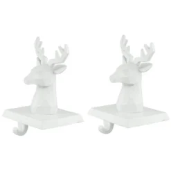 Northlight Set Of 2 White Reindeer Head Christmas Stocking Holders 5.75" -Holiday Decoration Store GUEST e8035d69 8029 4d7f b915 54241c0177e0