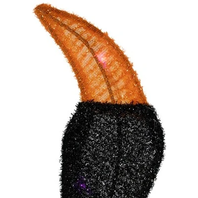 Northlight Lighted Spider Halloween Decoration - 4.5' - Black And Orange - Purple LED Lights 5 Northlight Lighted Spider Halloween Decoration - 4.5' - Black And Orange - Purple LED Lights - Image 5