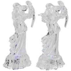 Northlight LED Lighted Color Changing Angel Acrylic Christmas Decorations - 9" - Set Of 2 -Holiday Decoration Store GUEST e8d6d789 4a5f 48ed bd34 2c70bf80be93