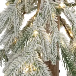 Northlight Pre-Lit Flocked Battery Operated Alpine Artificial Christmas Tree - 3' - Clear LED Lights -Holiday Decoration Store GUEST ea6f58e6 f744 4fa4 8f06 50fbff8c5e82