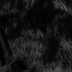 Northlight Sable Faux Fur Christmas Stocking With Pom Poms - 20.5" - Black -Holiday Decoration Store GUEST ec71fc1c 3255 47c4 b98f 356f43e3341f