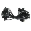 Northlight Commercial Grade C9 Christmas Light Socket Set - 25' Black Wire - 18 Gauge