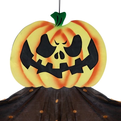 Northlight Scary Jack-O-Lantern Hanging Halloween Decoration - 11' 2 Northlight Scary Jack-O-Lantern Hanging Halloween Decoration - 11' - Image 2