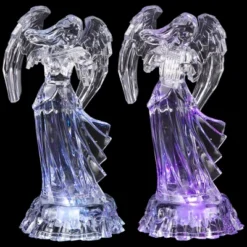 Northlight LED Lighted Color Changing Angel Acrylic Christmas Decorations - 9" - Set Of 2 -Holiday Decoration Store GUEST f0a99a72 0f9c 4d26 9886 409508c909c4