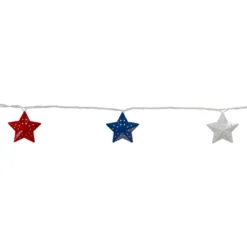 Northlight 10-Count Red And Blue Fourth Of July Star String Light Set, 7.25ft White Wire -Holiday Decoration Store GUEST f1427335 4977 4be2 9729 c65c3f6ecd7d