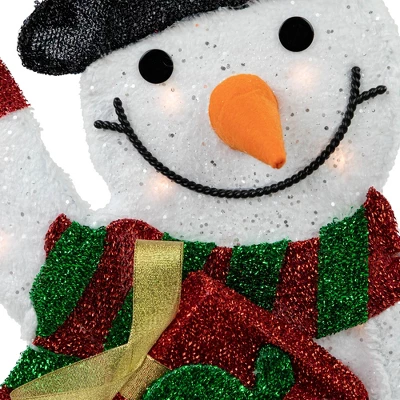 Northlight Lighted Waving Snowman Outdoor Christmas Decoration - 32" - Clear Lights 4 Northlight Lighted Waving Snowman Outdoor Christmas Decoration - 32" - Clear Lights - Image 4