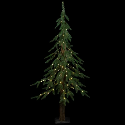 Northlight Pre-Lit Medium Alpine Artificial Christmas Tree - 4' - Clear LED Lights 2 Northlight Pre-Lit Medium Alpine Artificial Christmas Tree - 4' - Clear LED Lights - Image 2