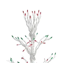 Northlight 6' Prelit Artificial Christmas Tree White Lighted Cascade Twig Outdoor Decoration - Multi-Color Lights -Holiday Decoration Store GUEST f5e3ce39 43c9 4da2 bd1a 6173b512fdfc