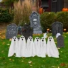 Northlight LED Lighted Ghost Halloween Outdoor Pathway Markers - 30" - Set Of 6