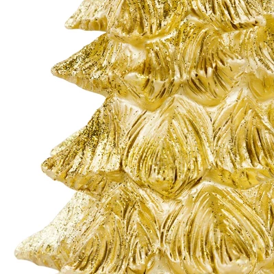 Northlight Metallic Woodland Layered Christmas Tree Decoration - 9.5" - Gold Finish 4 Northlight Metallic Woodland Layered Christmas Tree Decoration - 9.5" - Gold Finish - Image 4