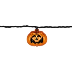 Northlight Jack O Lantern Halloween Lights - 7.5' Black Wire - 10ct -Holiday Decoration Store GUEST f6f11b45 937a 4172 a116 e34fd66c0ae7