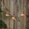 Northlight Shark Indoor Outdoor Patio Light Set - 6' - White Wire - 10ct