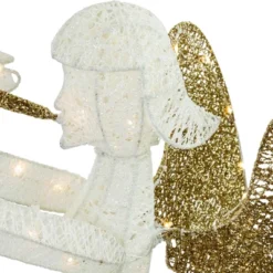 Northlight Lighted Glittered Trumpeting Angel Outdoor Christmas Decoration - 48" - Clear Lights -Holiday Decoration Store GUEST f7789679 2180 4bb6 a6e4 42d9d7a247d5