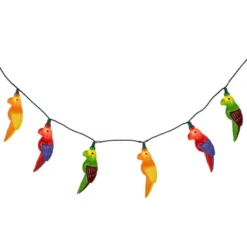 Northlight Parrot Patio Light Set - 6' Green Wire - 10ct -Holiday Decoration Store GUEST f7e886f8 9da5 48b8 ab5e 7780dceb2525