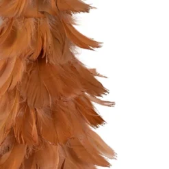 Northlight Small Layered Feather Cone Tree Glittered Christmas Decoration - 16" - Rust Orange -Holiday Decoration Store GUEST f8b38456 9715 4ddd 8b2c f45633bd931e