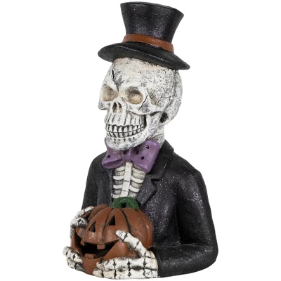 Northlight LED Lighted Skeleton With Jack-O-Lantern Halloween Decoration - 23.5" 4 Northlight LED Lighted Skeleton With Jack-O-Lantern Halloween Decoration - 23.5" - Image 4