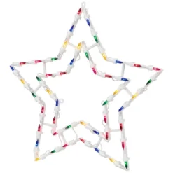Northlight Lighted Star Christmas Window Silhouette Decoration - 16" - Multicolor Lights -Holiday Decoration Store GUEST fa6b28b9 8719 4589 bbbe 4921c8104a18