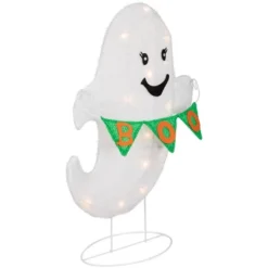 Northlight LED Ghost With "Boo" Banner Halloween Yard Decoration - 25" - Warm White Lights -Holiday Decoration Store GUEST fabacb9b 99a1 4868 b286 511b34b67fad