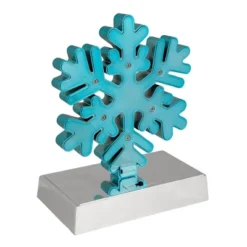 Northlight LED Lighted Glitter Snowflake Christmas Stocking Holder - 7" - Blue -Holiday Decoration Store GUEST fabe795e d000 4fdb a63a 854c8ccd05b4