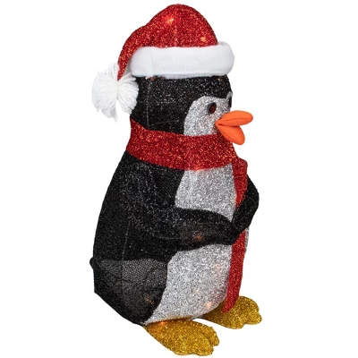 Northlight 19.5" White And Red Lighted Penguin With Santa Hat Outdoor Christmas Decoration 4 Northlight 19.5" White And Red Lighted Penguin With Santa Hat Outdoor Christmas Decoration - Image 4