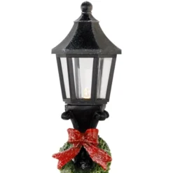 Northlight Glittered Snow Couple Under Lighted Street Lamp Christmas Decoration - 14" -Holiday Decoration Store GUEST fe74efe2 019e 461f 9f99 bc101ca31355