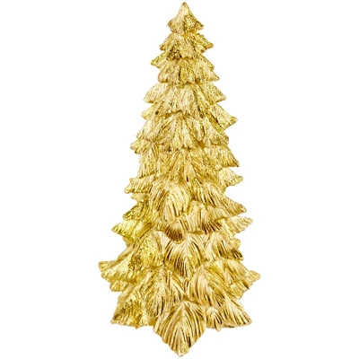 Northlight Metallic Woodland Layered Christmas Tree Decoration - 9.5" - Gold Finish 3 Northlight Metallic Woodland Layered Christmas Tree Decoration - 9.5" - Gold Finish - Image 3