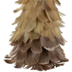 Northlight Feather Layered Cone Tree Christmas Decoration - 19.5" - Moss Green And Brown -Holiday Decoration Store GUEST ff679154 82e8 4e9d b2a4 8bddb88fc8e5