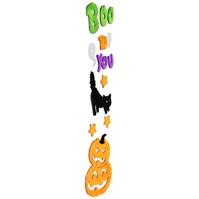 Northlight 14-Piece Green And Orange Boo To You Halloween Gel Window Clings 2 Northlight 14-Piece Green And Orange Boo To You Halloween Gel Window Clings - Image 2